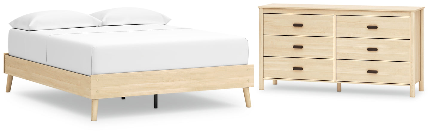 Cabinella  Platform Bed With Dresser