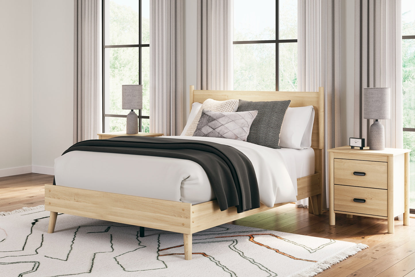 Ashley Express - Cabinella  Platform Panel Bed With Dresser And Nightstand