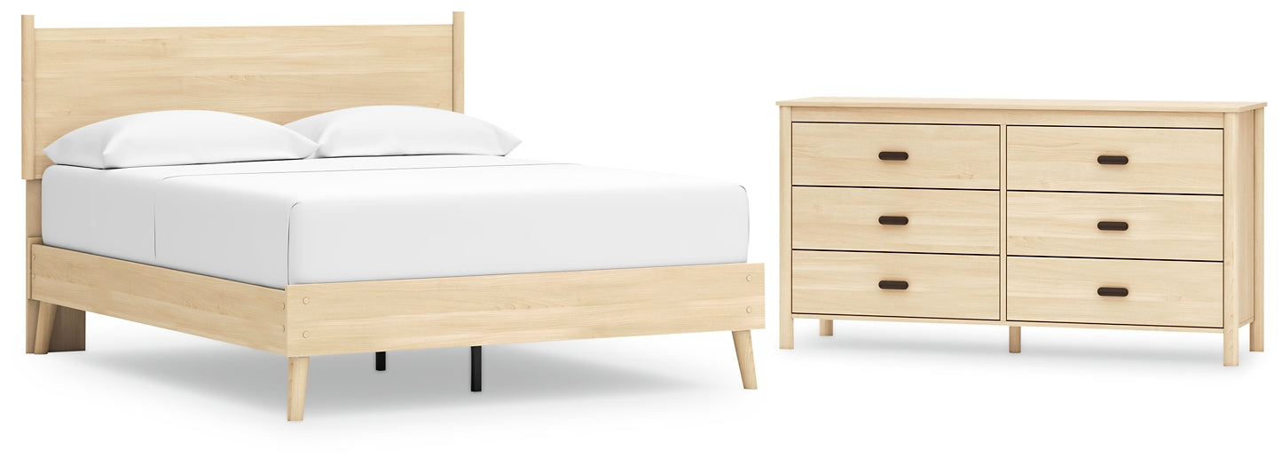 Cabinella  Platform Panel Bed With Dresser