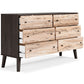 Piperton  Panel Headboard With Dresser, Chest And 2 Nightstands