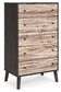 Piperton  Panel Headboard With Dresser, Chest And 2 Nightstands