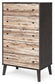 Piperton  Panel Headboard With Dresser, Chest And 2 Nightstands