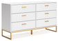 Socalle  Panel Headboard With Dresser And Chest