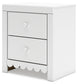 Mollviney  Panel Headboard With Mirrored Dresser, Chest And 2 Nightstands