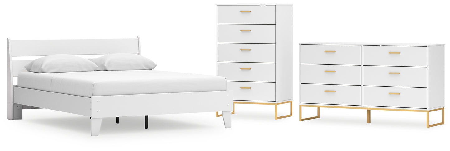 Socalle  Panel Platform Bed With Dresser And Chest