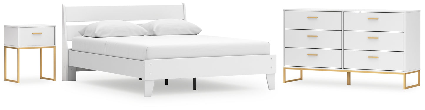 Socalle  Panel Platform Bed With Dresser And Nightstand