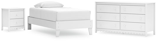 Ashley Express - Hallityn  Platform Bed With Dresser And Nightstand