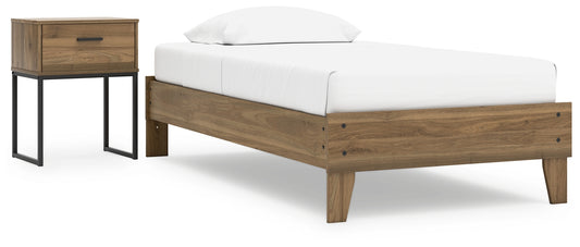 Ashley Express - Deanlow  Platform Bed With Nightstand