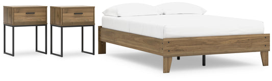 Ashley Express - Deanlow  Platform Bed With 2 Nightstands