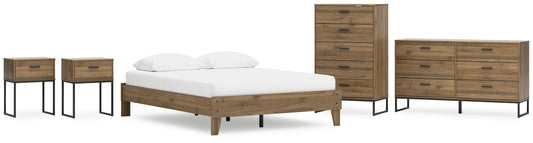 Ashley Express - Deanlow  Platform Bed With Dresser, Chest And 2 Nightstands