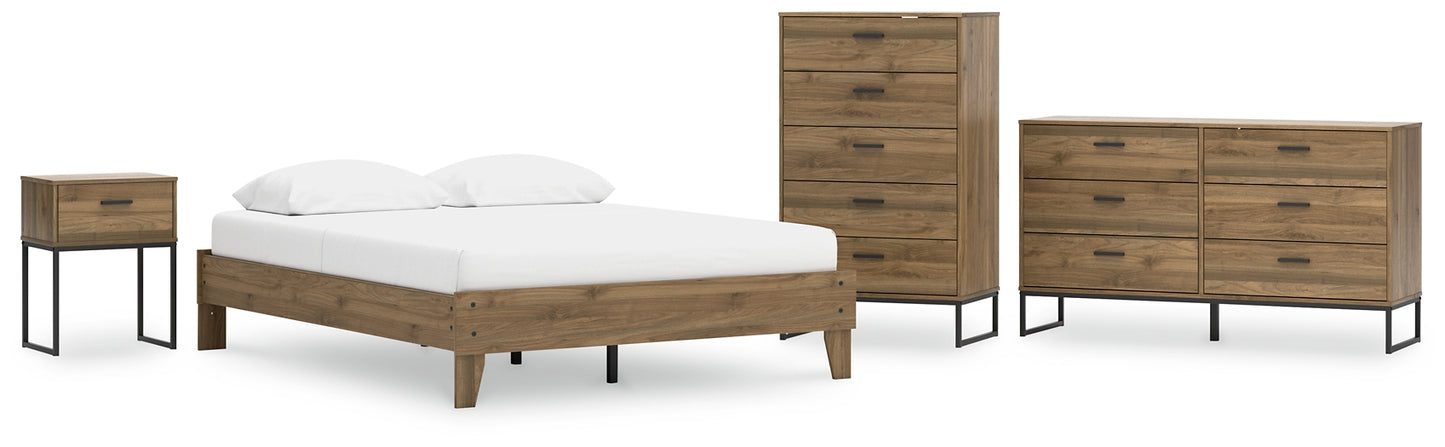 Ashley Express - Deanlow  Platform Bed With Dresser, Chest And Nightstand