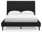 Cadmori  Upholstered Bed With 2 Nightstands