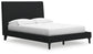 Cadmori  Upholstered Bed With 2 Nightstands