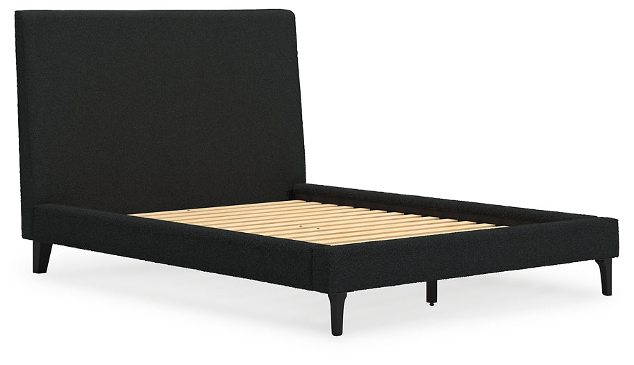 Cadmori  Upholstered Bed With 2 Nightstands