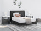 Cadmori  Upholstered Bed With 2 Nightstands