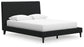 Cadmori  Upholstered Bed With Mirrored Dresser And 2 Nightstands