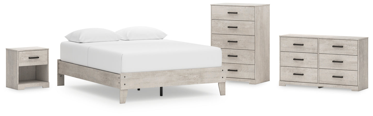 Ashley Express - Shawburn  Platform Bed With Dresser, Chest And Nightstand