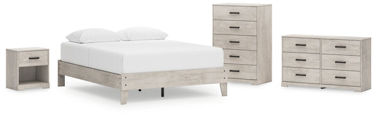 Ashley Express - Shawburn  Platform Bed With Dresser, Chest And Nightstand