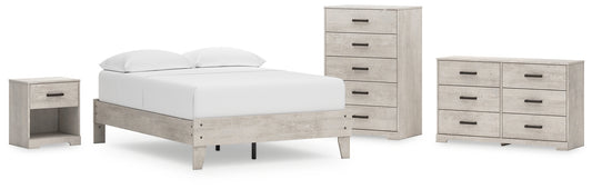 Ashley Express - Shawburn  Platform Bed With Dresser, Chest And Nightstand