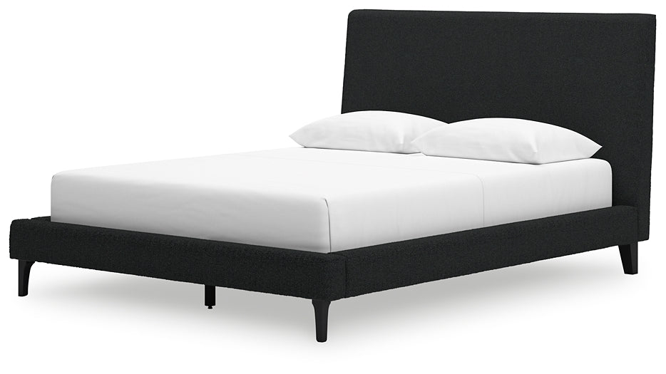 Cadmori  Upholstered Bed With Dresser And 2 Nightstands