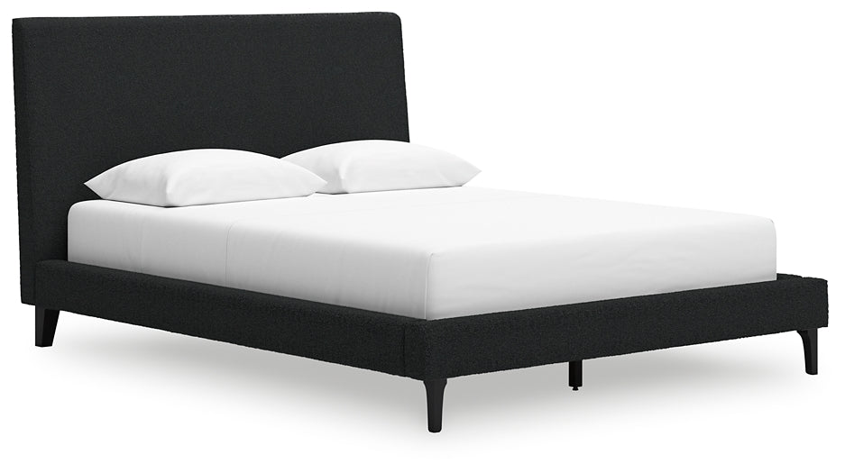 Cadmori  Upholstered Bed With Dresser And 2 Nightstands