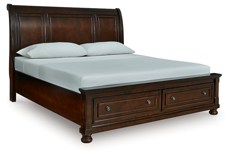 Porter California  Sleigh Storage Bed