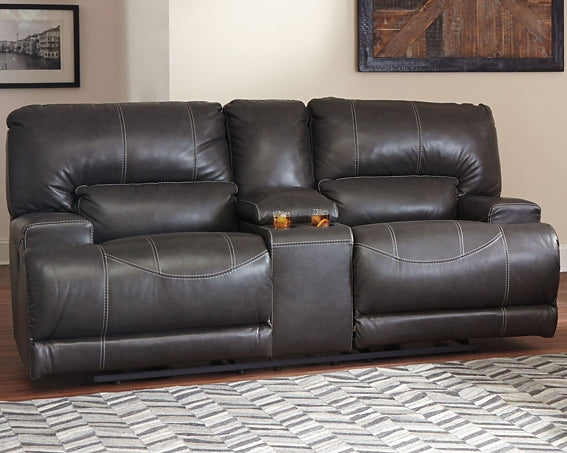 McCaskill DBL Rec Loveseat w/Console