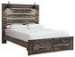 Drystan Queen Panel Bed with 2 Storage Drawers