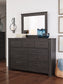 Brinxton / Panel Headboard With Mirrored Dresser And Chest