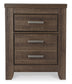 Juararo  Panel Headboard With Mirrored Dresser, Chest And Nightstand