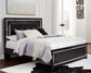 Kaydell / Upholstered Panel Headboard With Mirrored Dresser