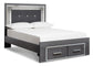 Lodanna  Panel Bed With 2 Storage Drawers With Dresser