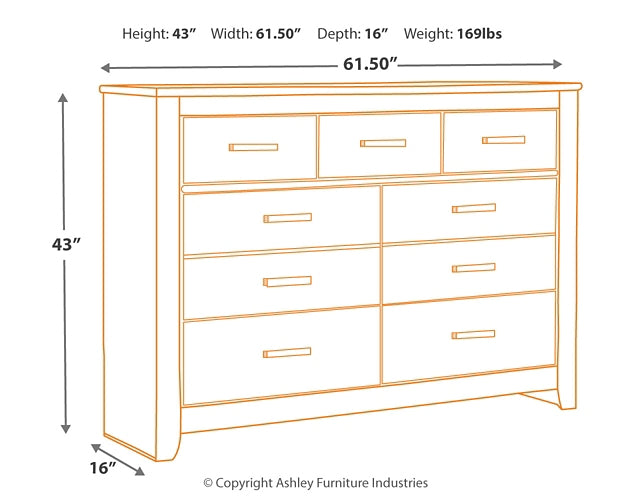 Brinxton  Panel Headboard With Dresser