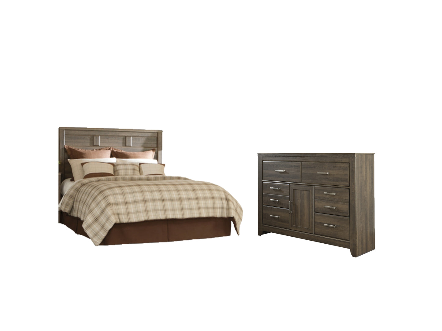 Juararo  Panel Headboard With Dresser