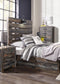 Drystan  Panel Bed With 4 Storage Drawers With Mirrored Dresser