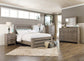 Zelen  Panel Bed With Mirrored Dresser, Chest And Nightstand