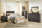 Brinxton  Panel Headboard With Mirrored Dresser, Chest And Nightstand