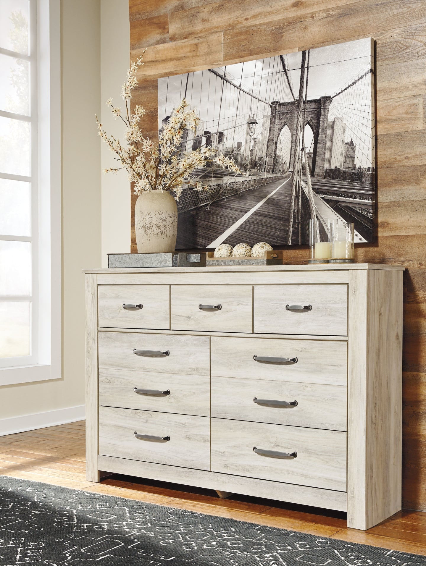 Bellaby  Panel Headboard With Dresser