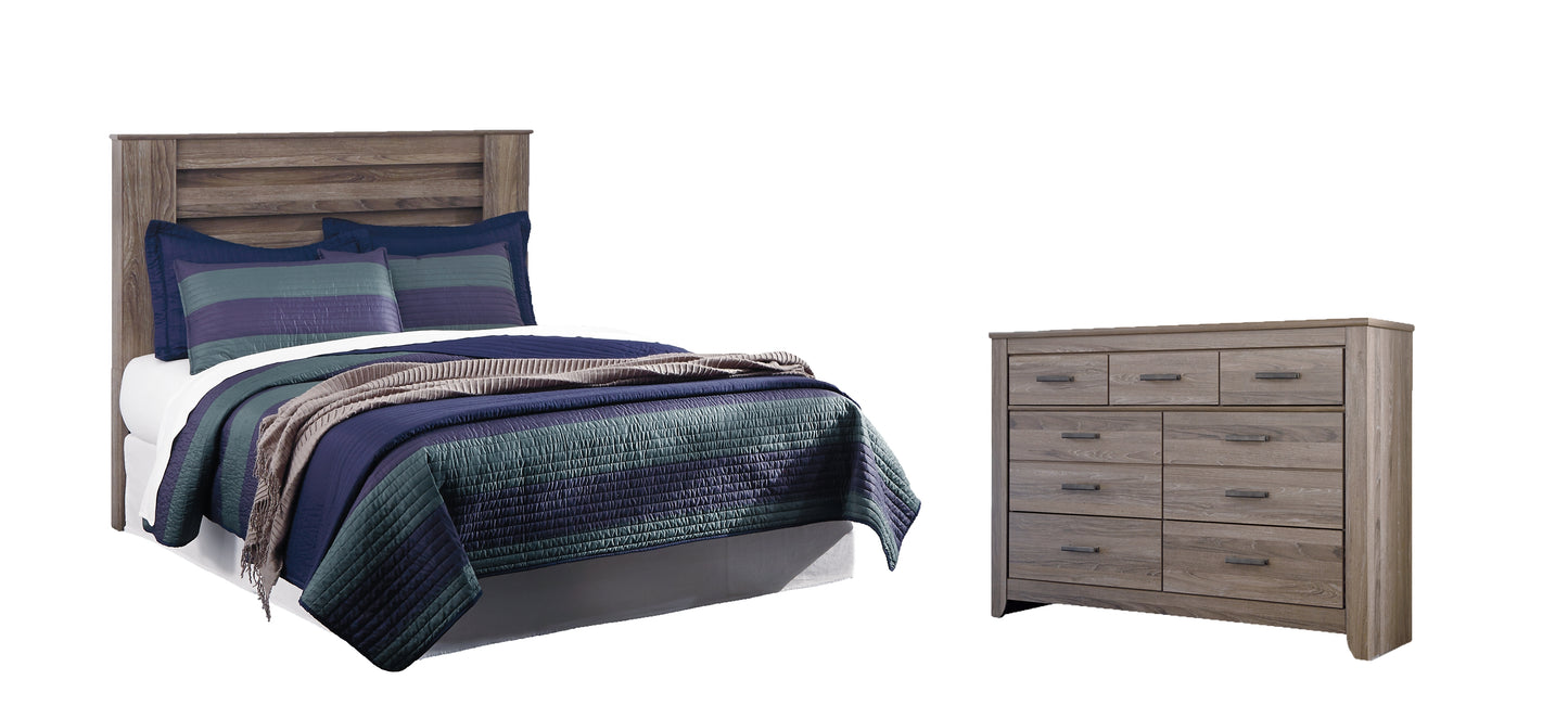 Zelen /California King Panel Headboard With Dresser