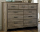 Zelen /California King Panel Headboard With Dresser