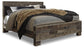 Derekson  Panel Bed With Mirrored Dresser And 2 Nightstands