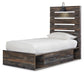 Drystan  Panel Bed With 4 Storage Drawers With Mirrored Dresser And 2 Nightstands