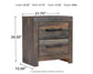 Drystan  Panel Bookcase Bed With Mirrored Dresser, Chest And 2 Nightstands