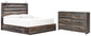 Drystan  Panel Bed With 4 Storage Drawers With Dresser