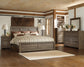 Juararo  Panel Bed With Mirrored Dresser And Chest