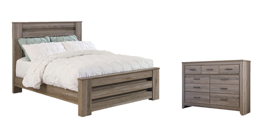 Zelen  Panel Bed With Dresser