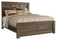 Juararo California  Panel Bed With Mirrored Dresser, Chest And Nightstand