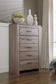 Zelen  Panel Headboard With Mirrored Dresser, Chest And 2 Nightstands