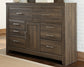 Juararo California  Panel Bed With Dresser