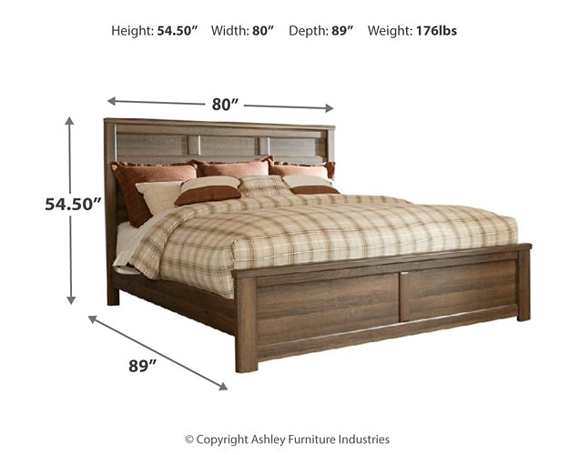 Juararo California  Panel Bed With Dresser